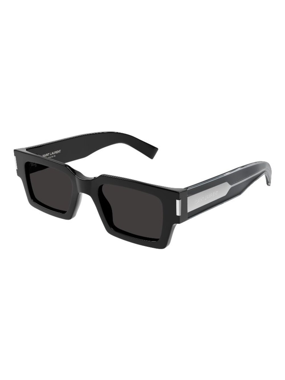 New Saint Laurent Unisex Sunglasses Black Square Grey Lens Acetate Frame SL 572
